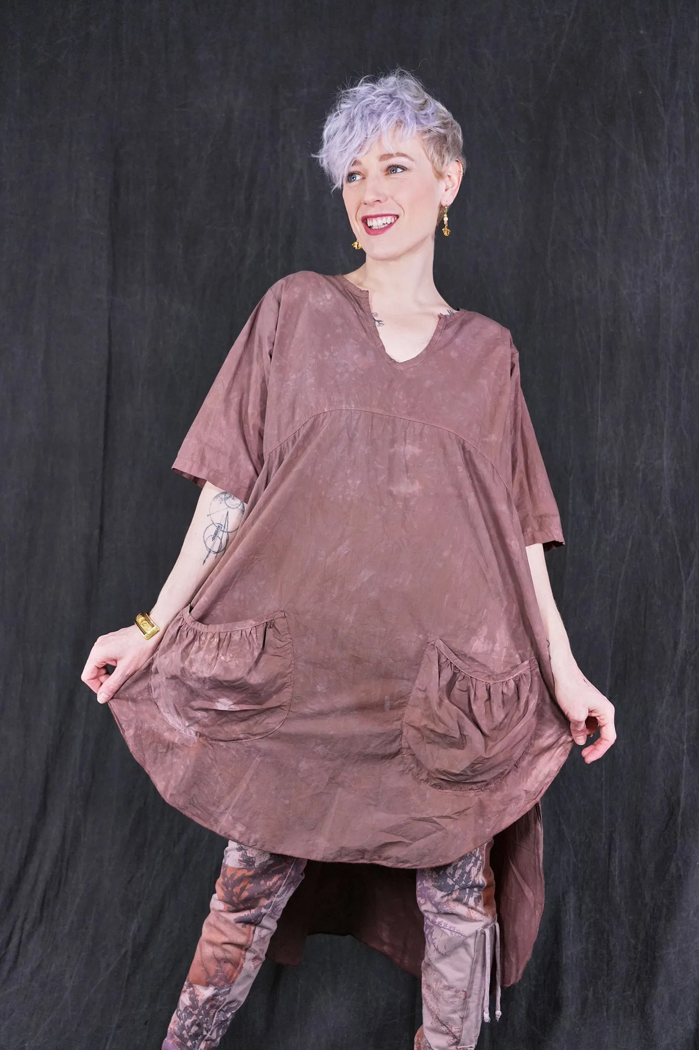2310 The Hi-Lo Tunic Dress Earthen-U
