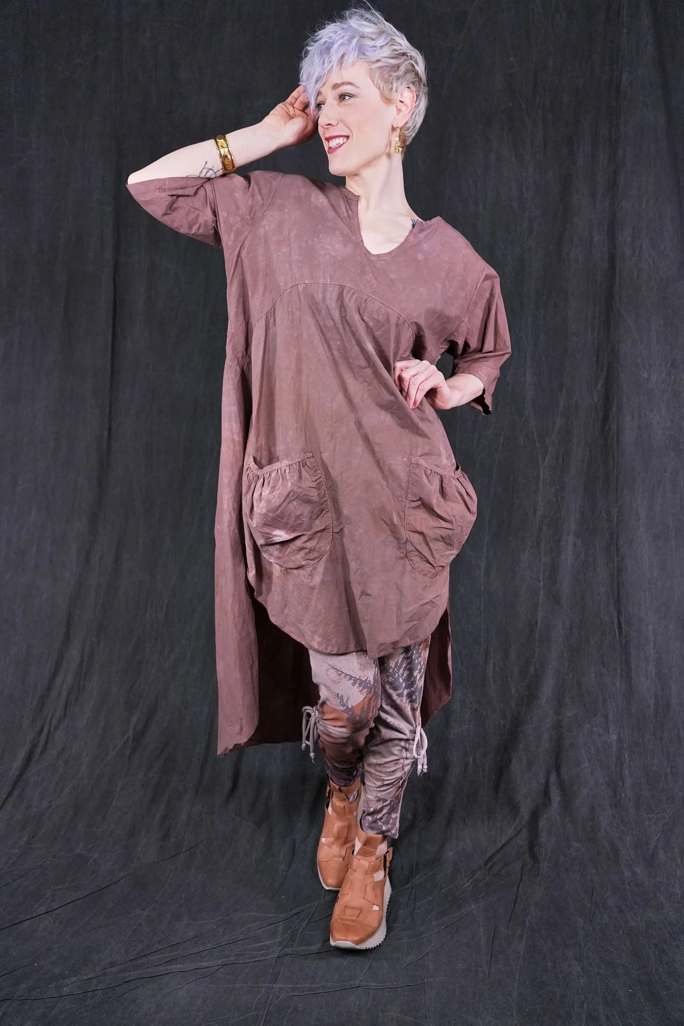 2310 The Hi-Lo Tunic Dress Earthen-U
