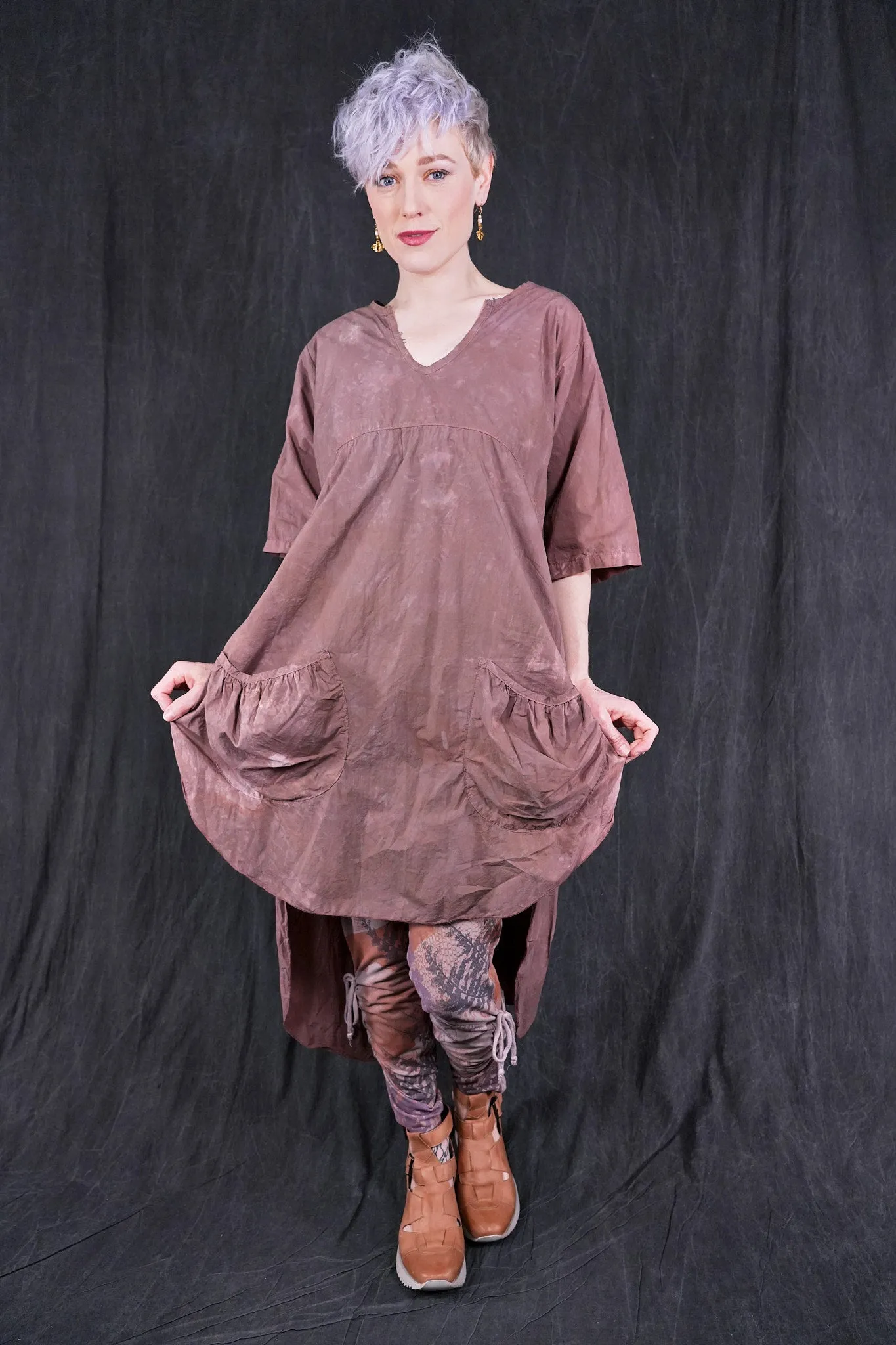 2310 The Hi-Lo Tunic Dress Earthen-U