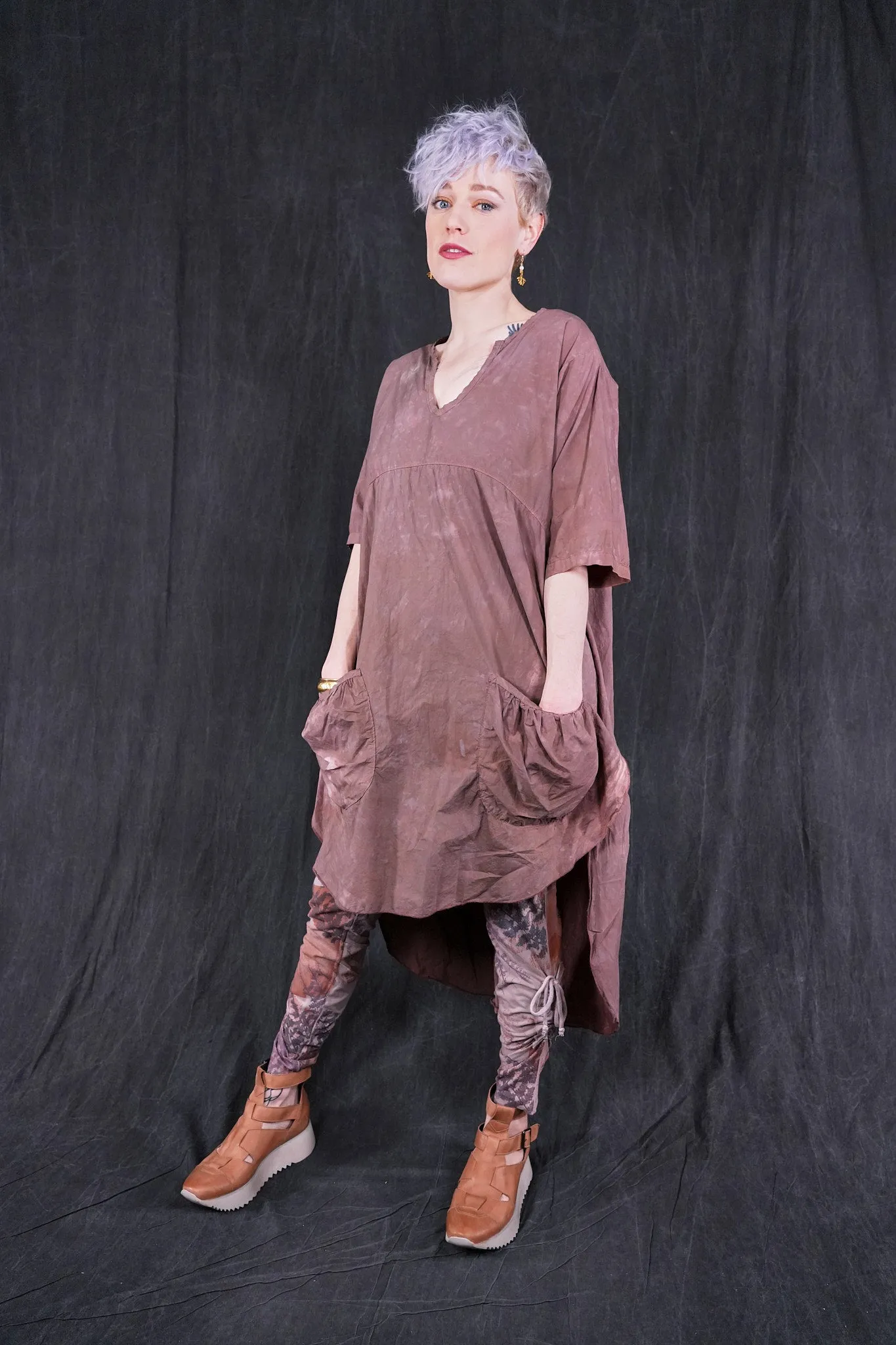 2310 The Hi-Lo Tunic Dress Earthen-U