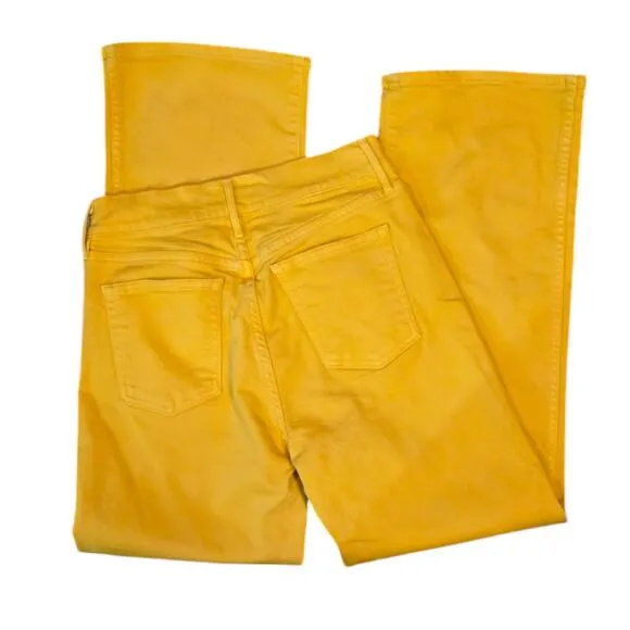 3×1 NYC Shelter Wide Leg Cropped Jeans High Rise in Marigold Size 25
