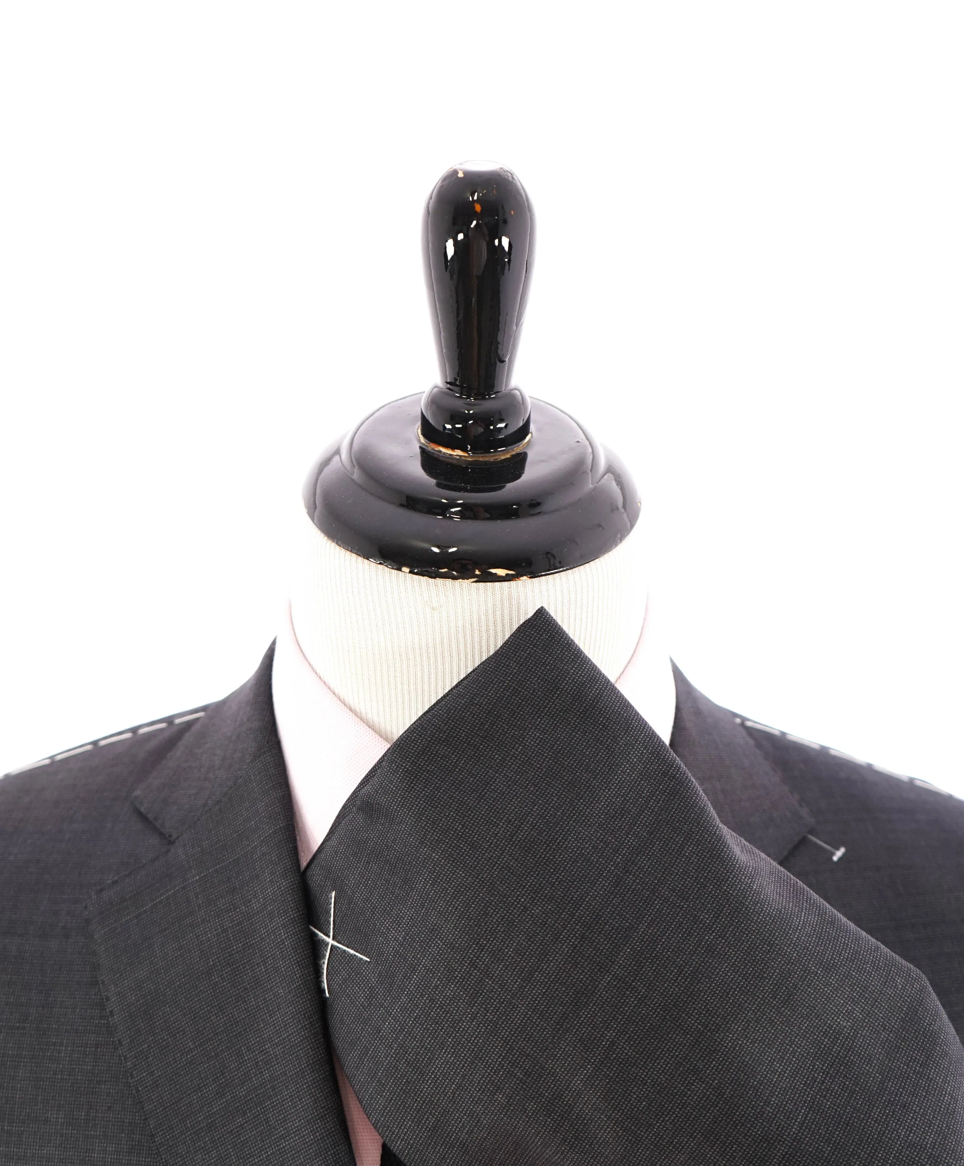 $3,990 ERMENEGILDO ZEGNA -"TROFEO" Gray Birdseye *MILANO* Suit - 44R