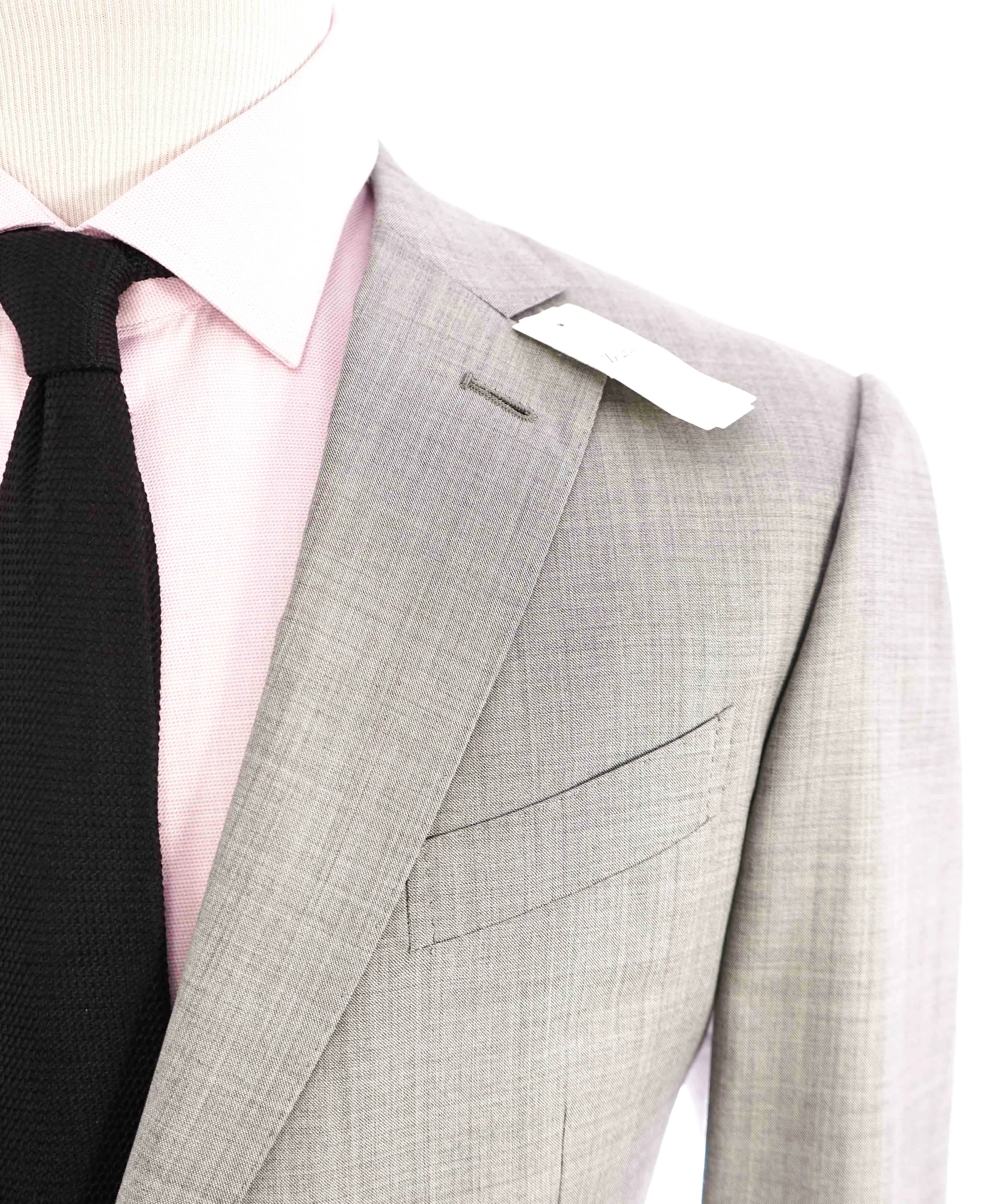 $4,690 ERMENEGILDO ZEGNA -"TROFEO 600" SILK Gray CLOSET STAPLE Suit - 44R