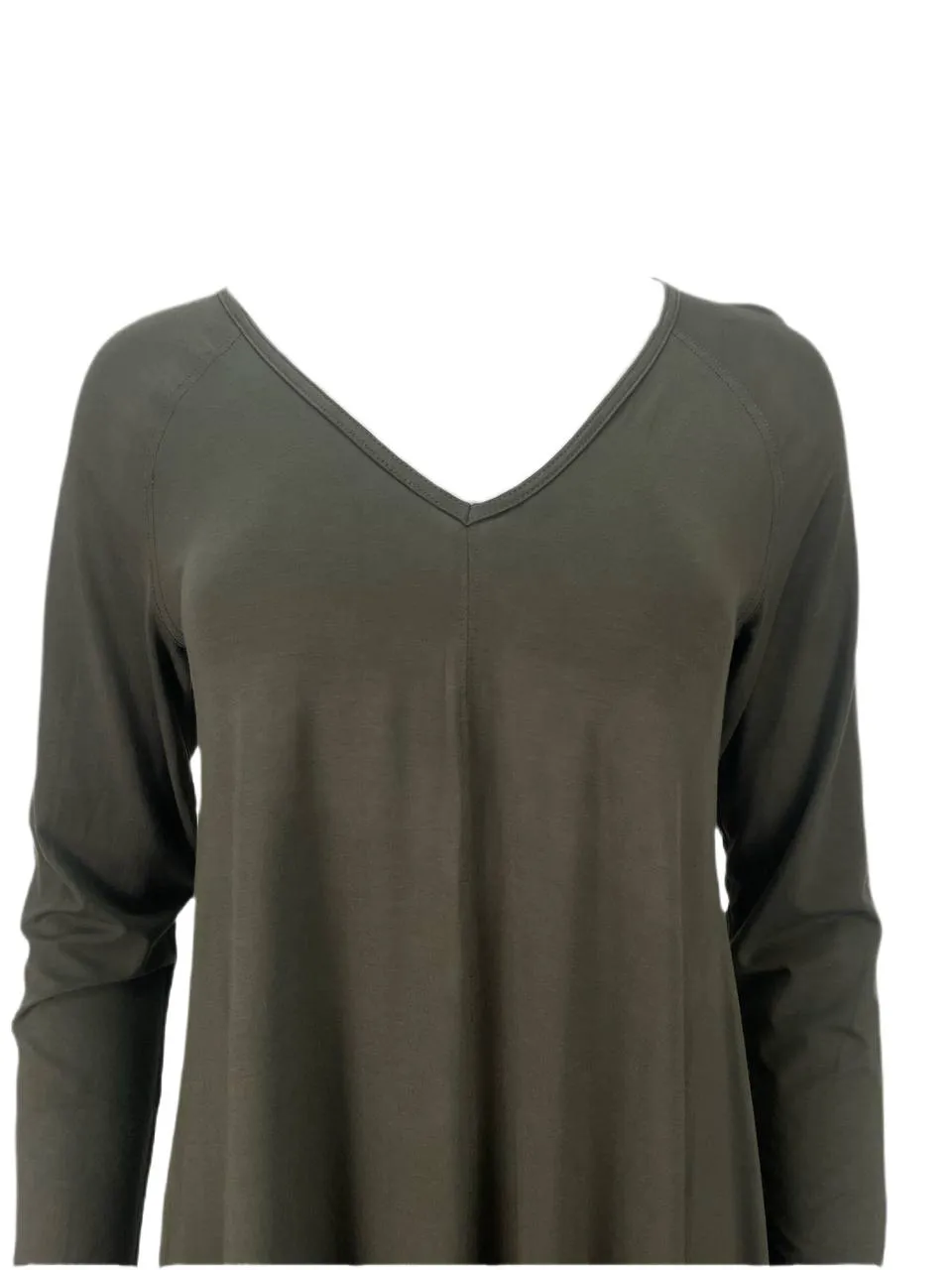 9/15 Women's Green Light Mili V-Neck Top #22T NWT