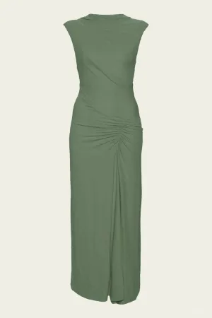 Acacia Sleeveless Midi Dress in Botanical