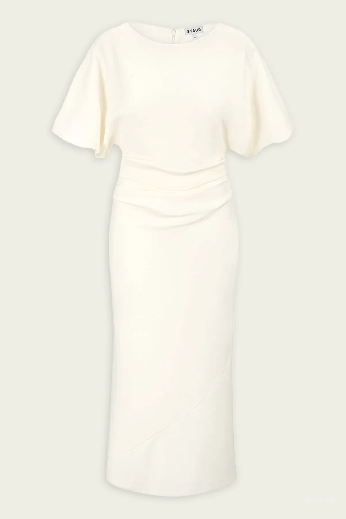 Amelie Midi Dress in Ivory