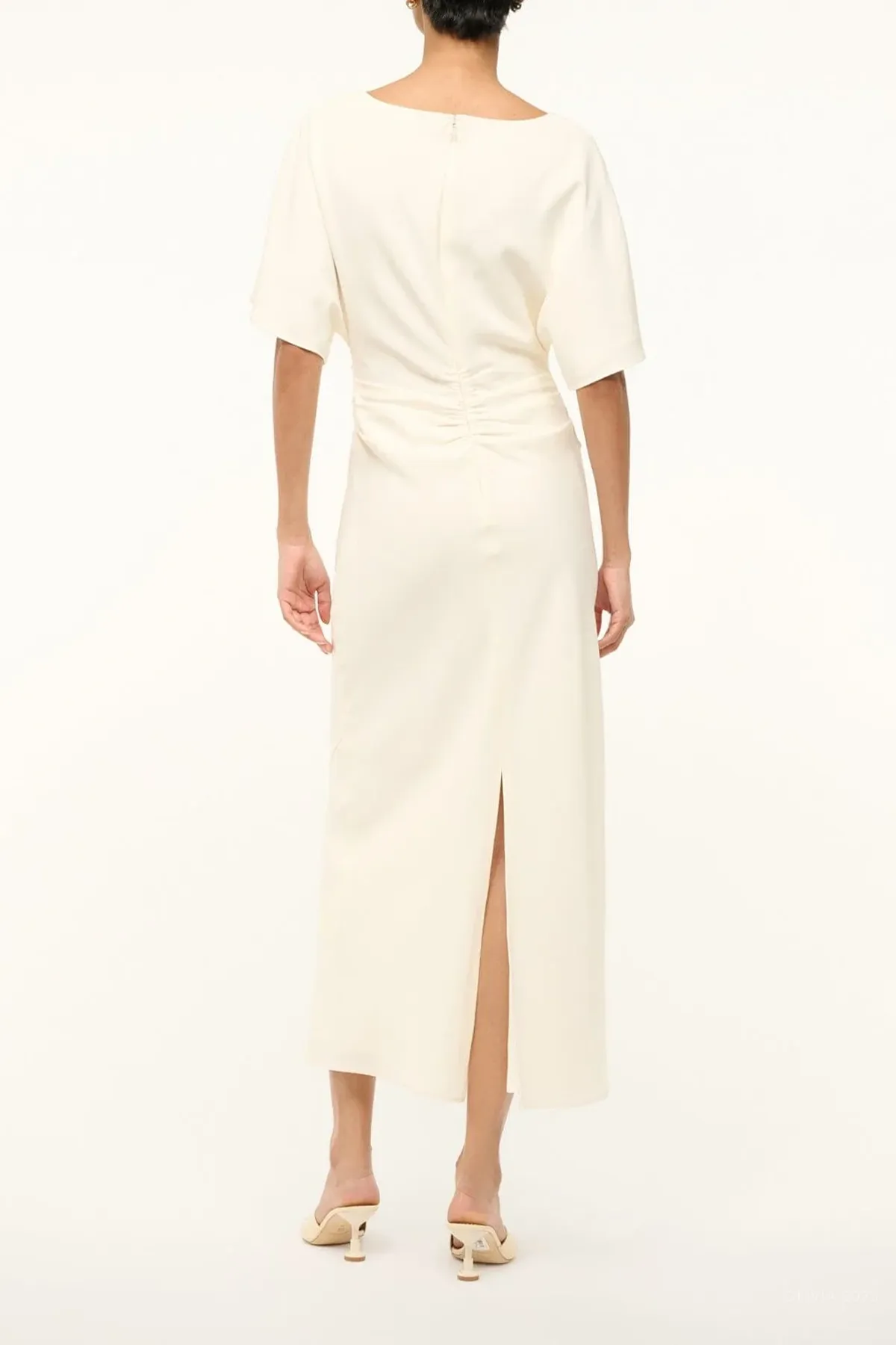 Amelie Midi Dress in Ivory