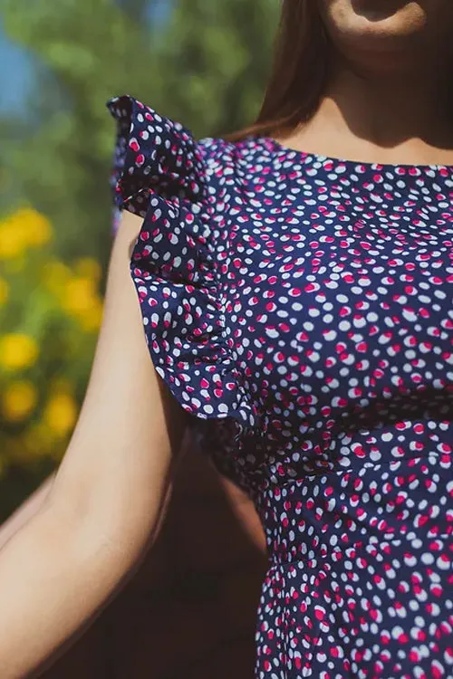 Ashley Polka Midi Dress