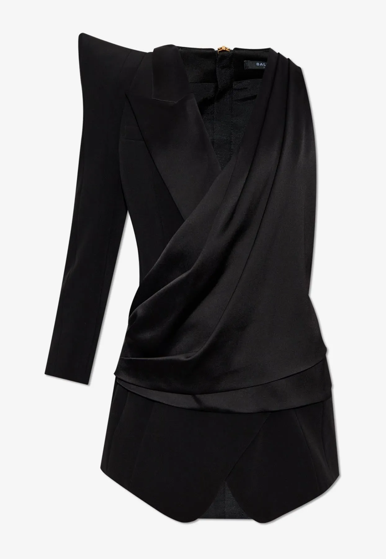 Asymmetric Jacket with Structured Shoulder