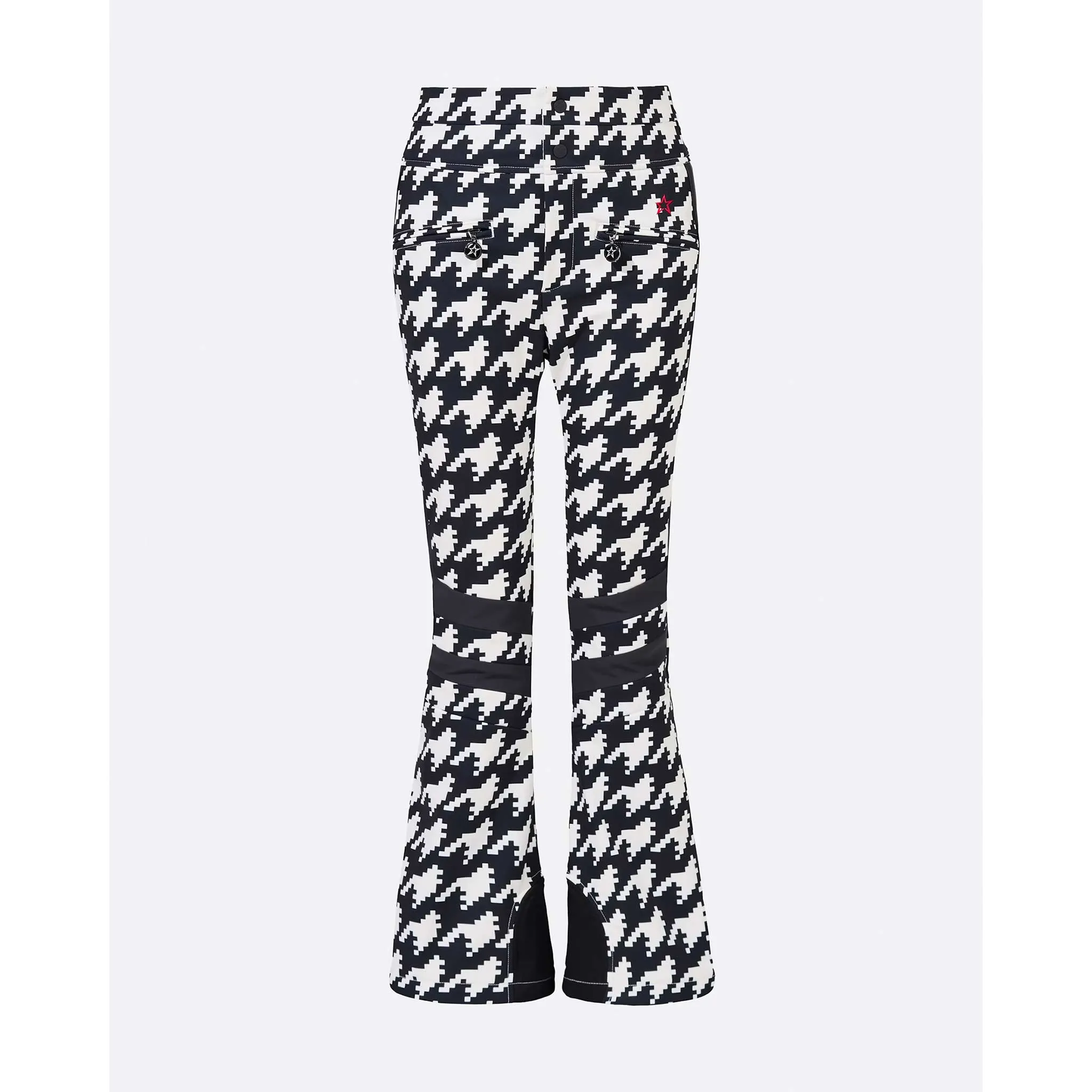 Aurora High Waist Flare Pant in Houndstooth