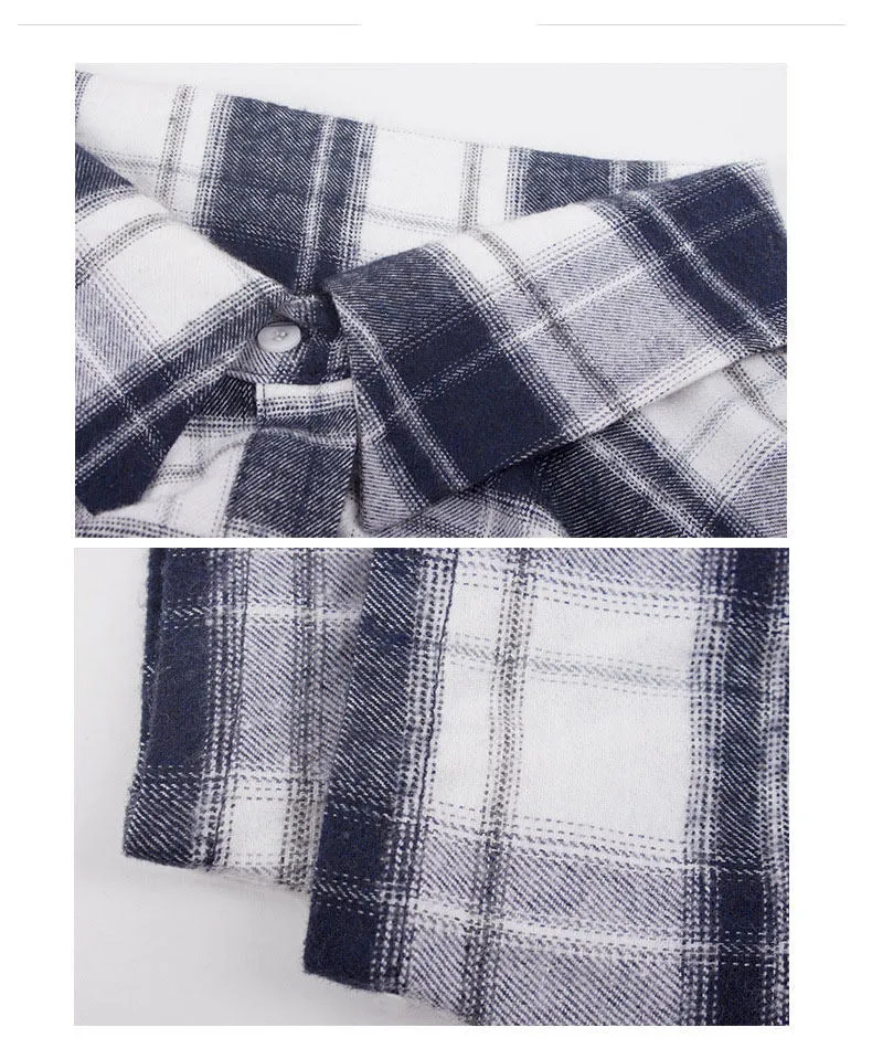 Autumn and Winter Plaid Long-sleeved Large Size Dress