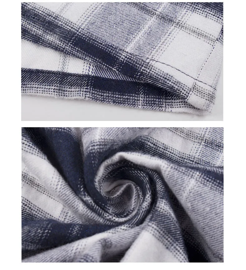 Autumn and Winter Plaid Long-sleeved Large Size Dress
