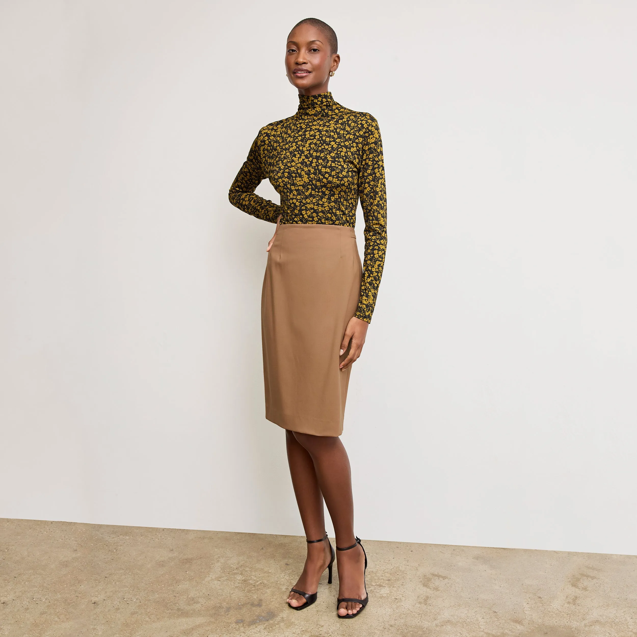 Axam Layering Turtleneck - Printed Jersey :: Bloom Print