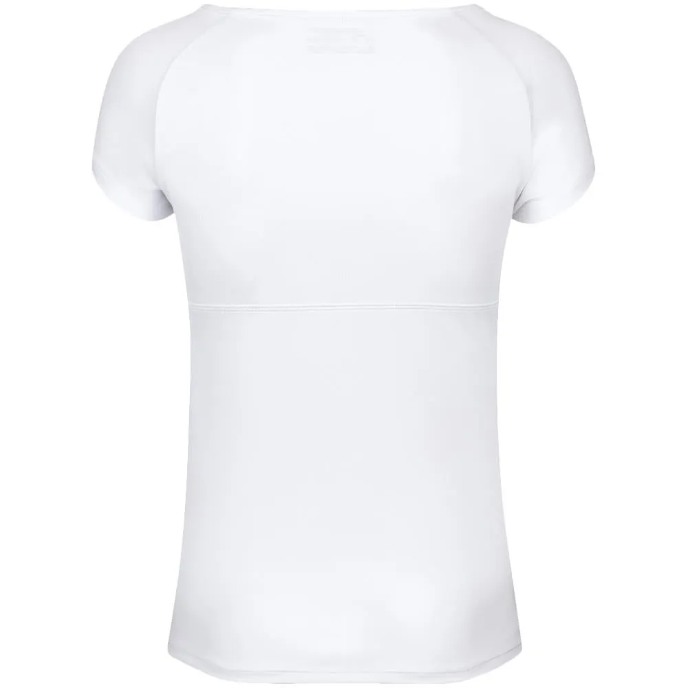 Babolat Girls Play Cap Sleeve Top - White