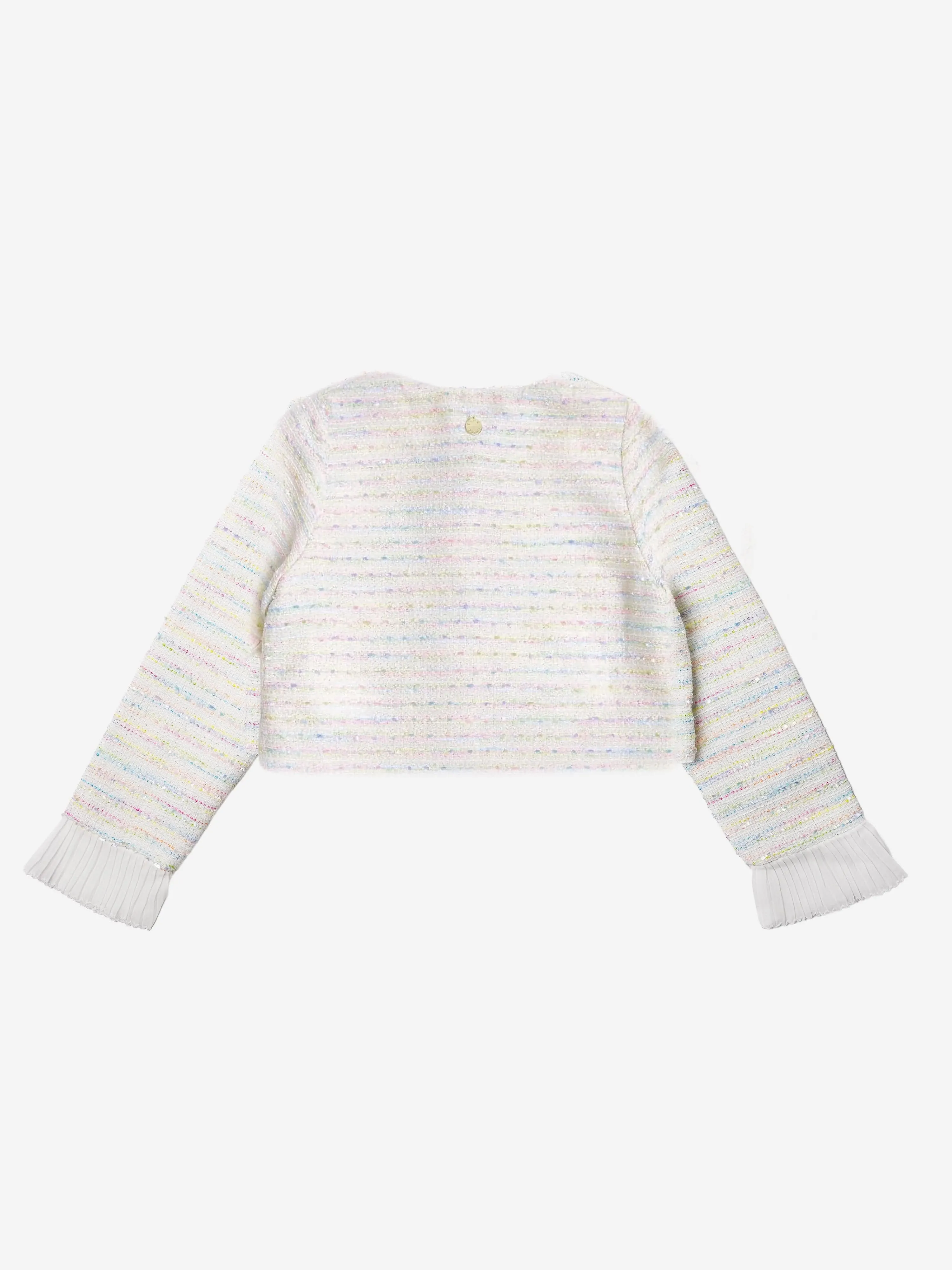 BCBGMAXAZRIA Girls Tweed Jacket in Ivory