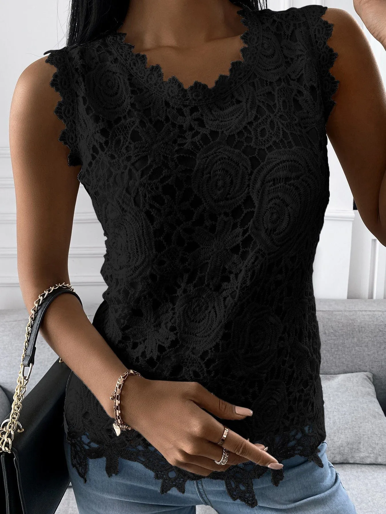 Beach Lace Tank Top From MsDressly