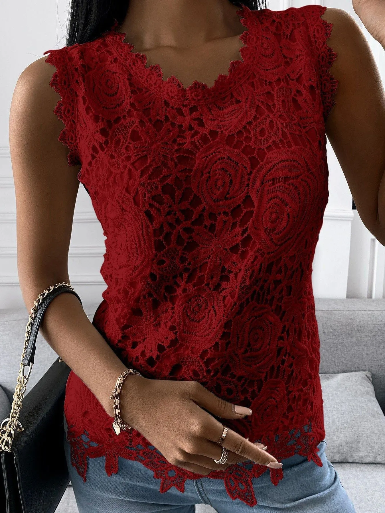 Beach Lace Tank Top From MsDressly