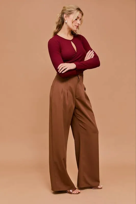 Beau High Waist Wide Leg Pants (2 Colors!) FINAL SALE