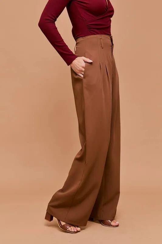 Beau High Waist Wide Leg Pants (2 Colors!) FINAL SALE