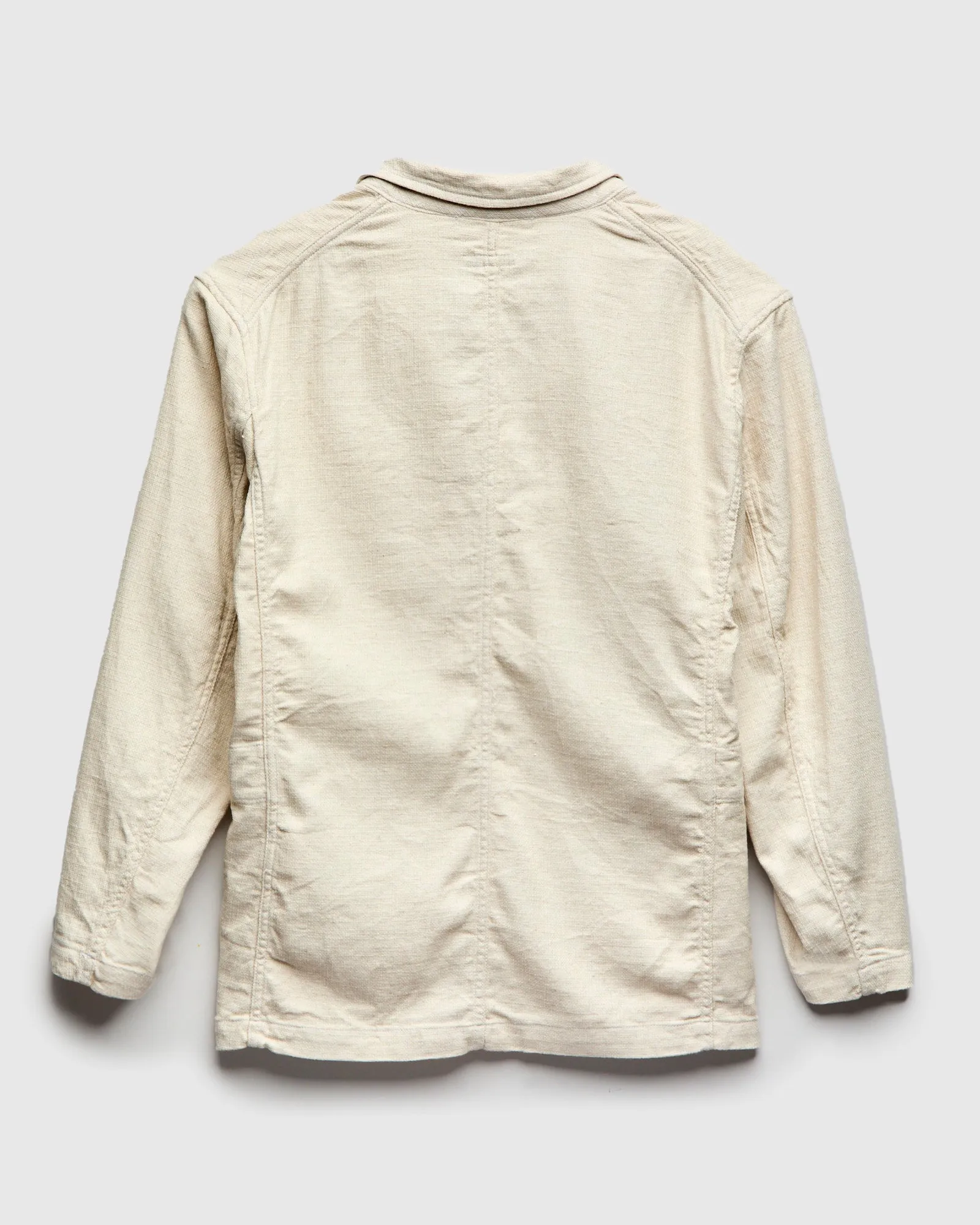 Bedford Jacket in Natural Cotton Linen Java Cloth