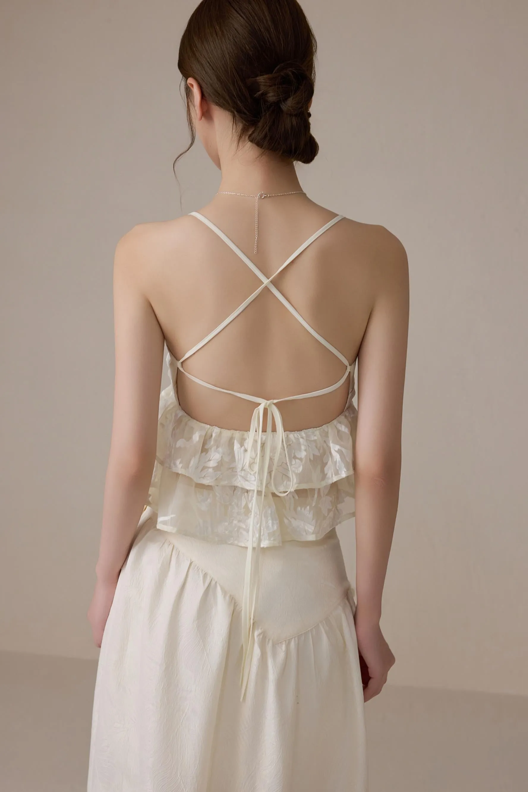 Beige V-Neck Camisole