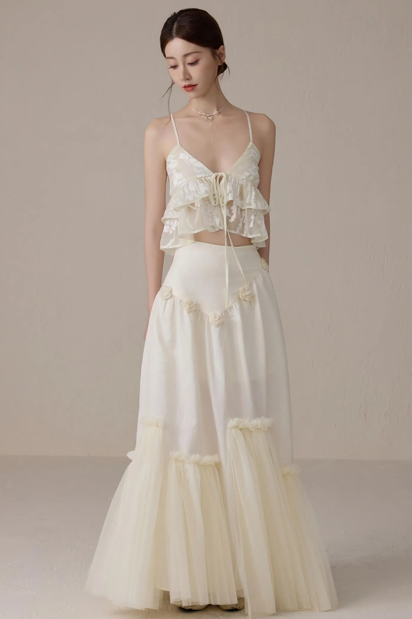 Beige V-Neck Camisole