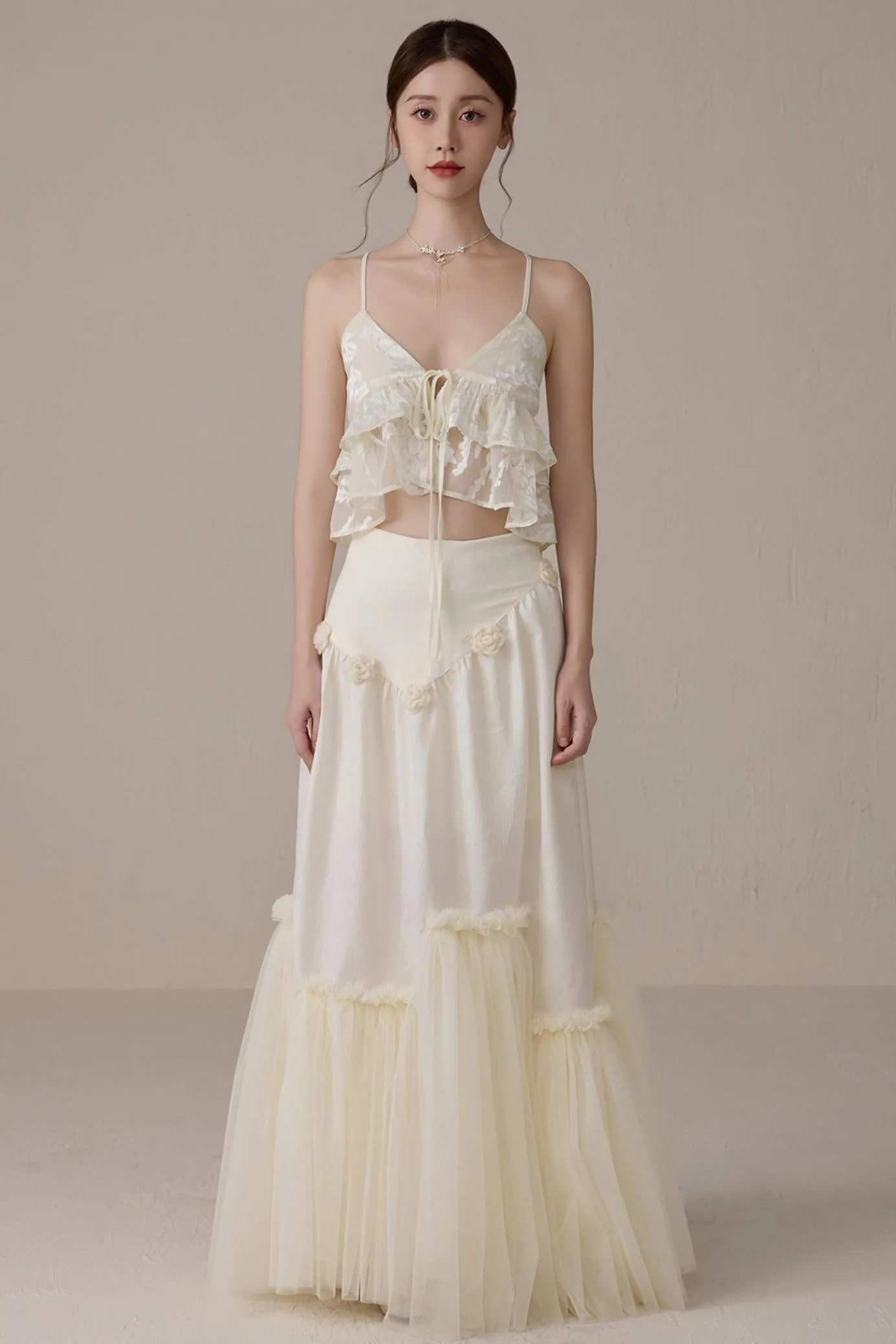 Beige V-Neck Camisole