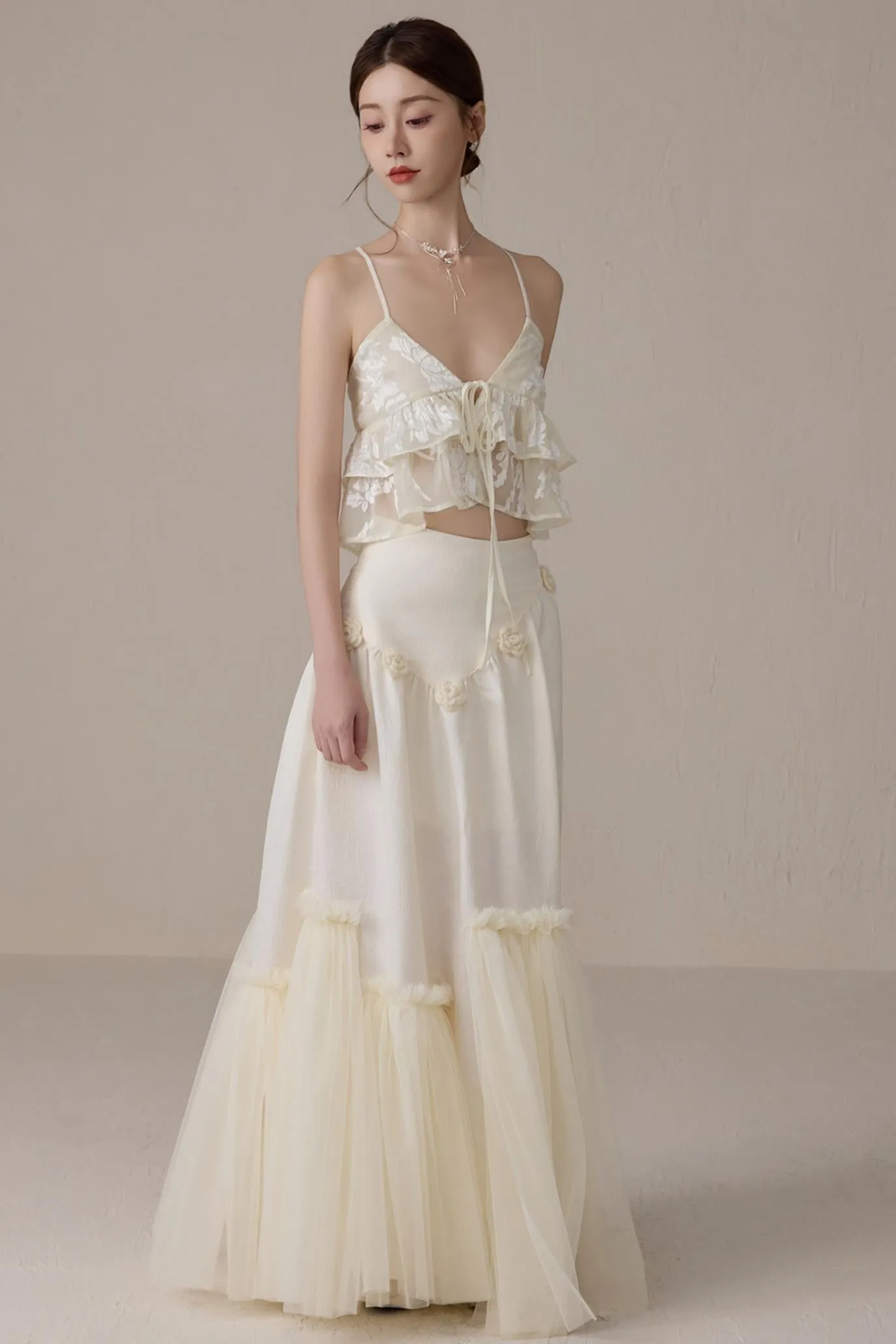 Beige V-Neck Camisole