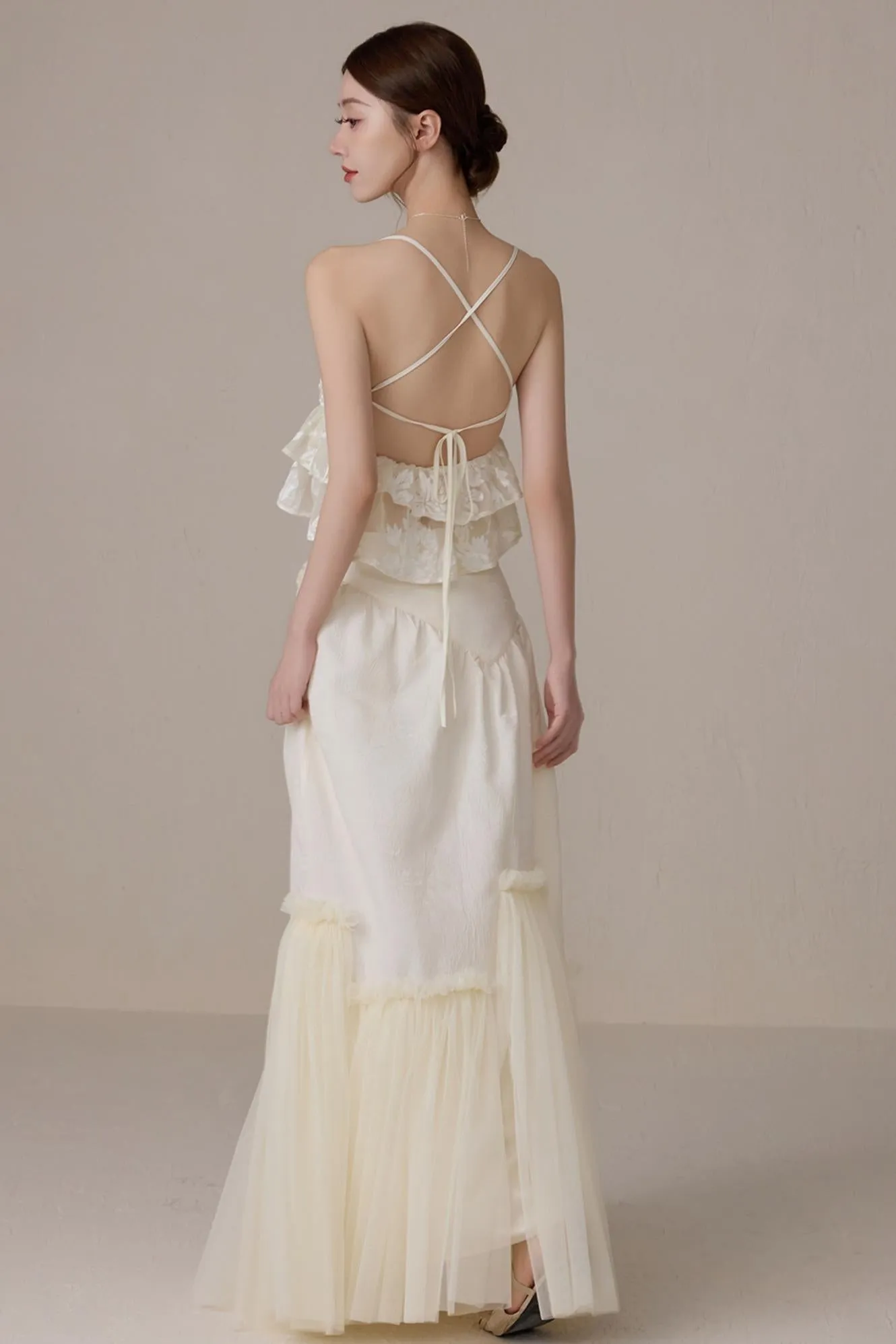 Beige V-Neck Camisole