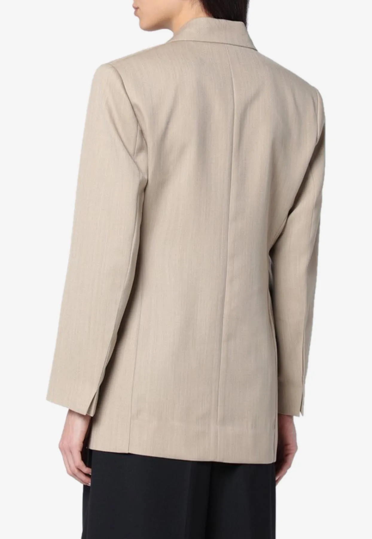 Belted Wool Blazer