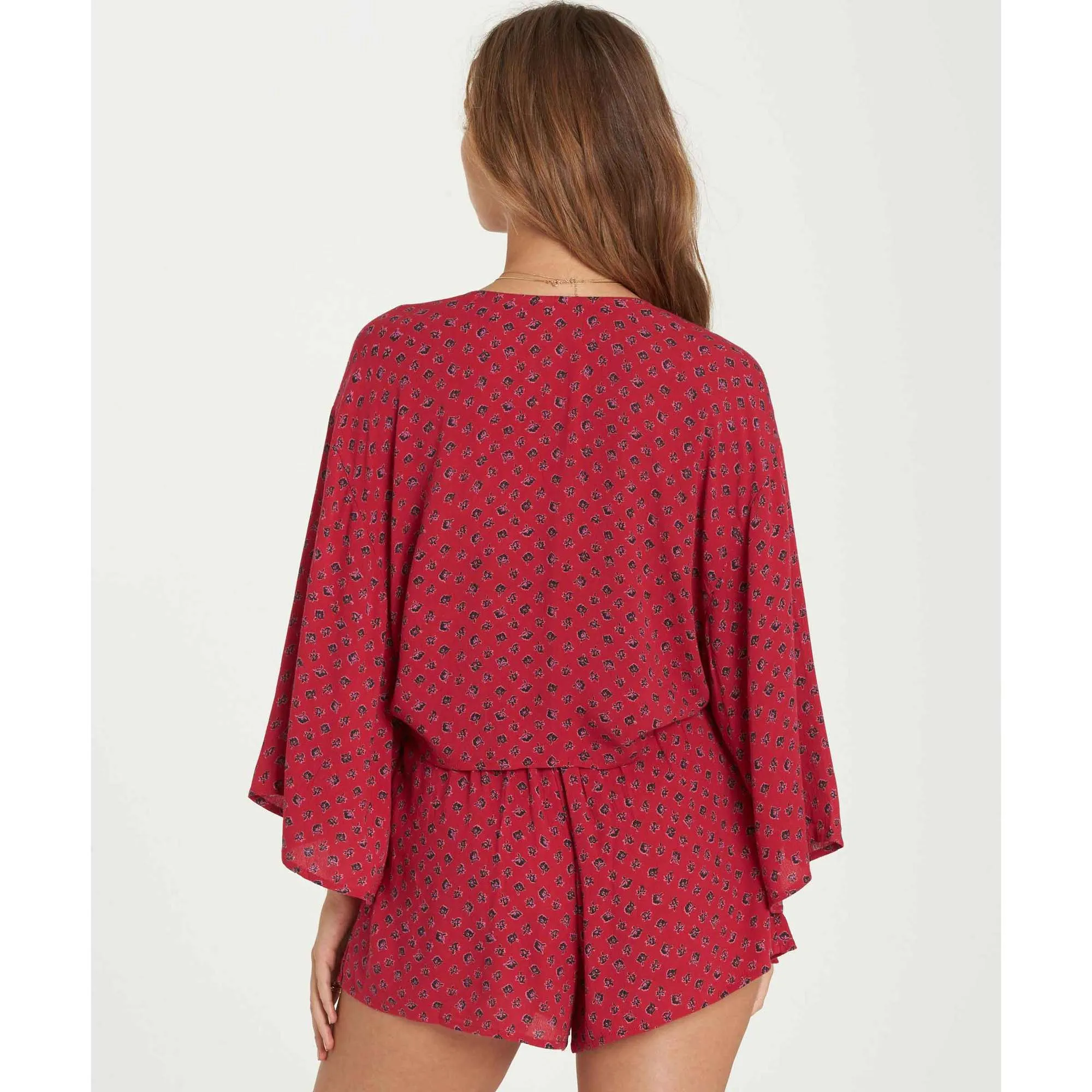 Billabong Women's Knot Yours Wrap Top | Crimson