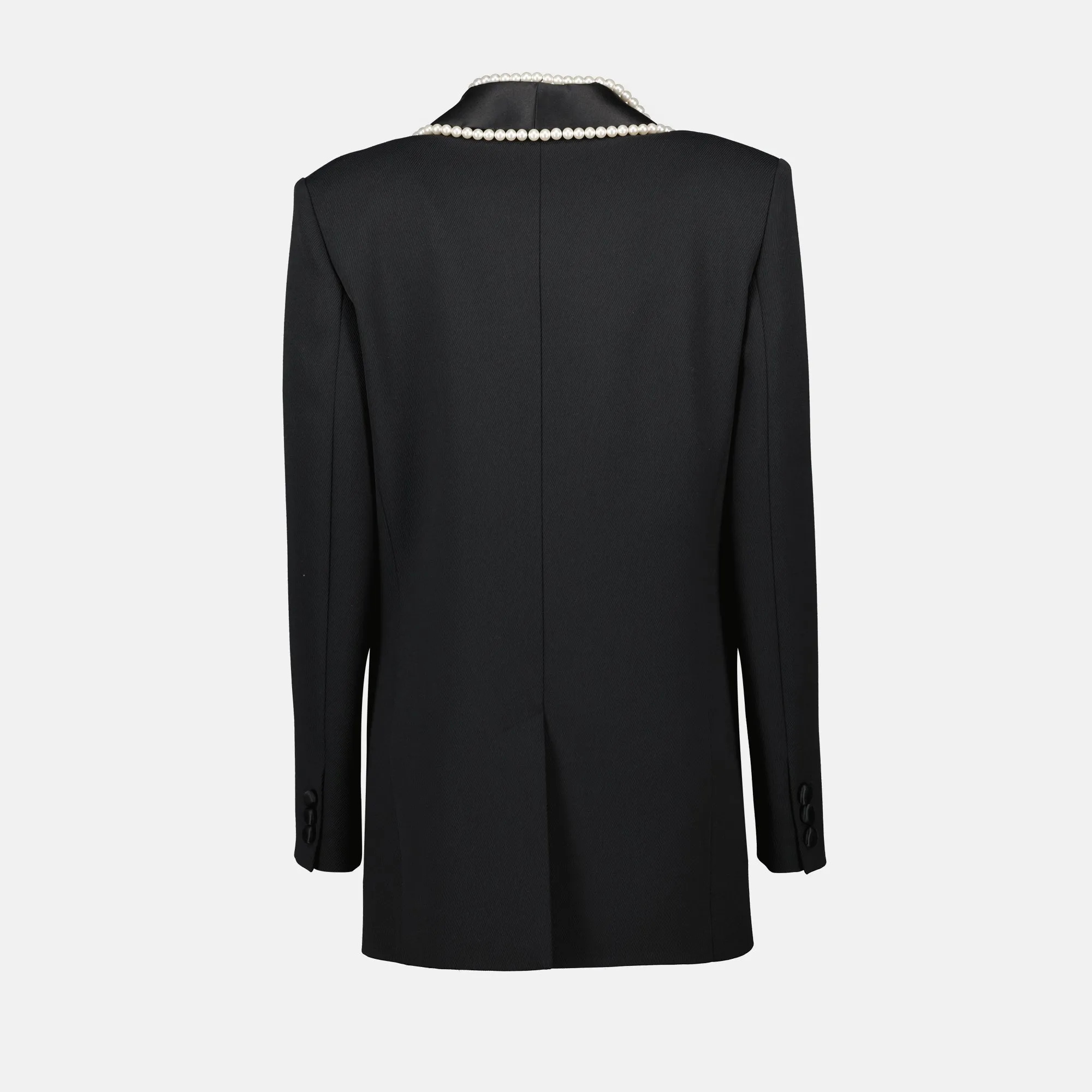 Black Blazer with Pearls
