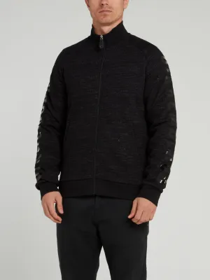 Black Logo Tweed Jacket