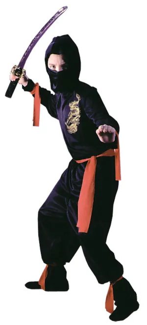 Black Ninja Child Small  Costume
