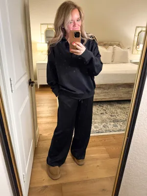 Black Super Soft Knit Set