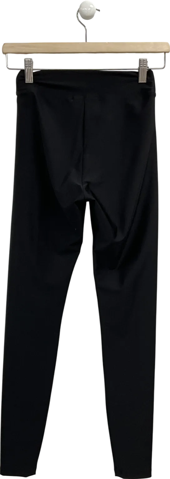 BOA Black Spandex High Waisted Leggings UK XS