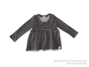 BR Basic Stripes RIB KNIT - Bayside Peplum {3 sleeve lengths}