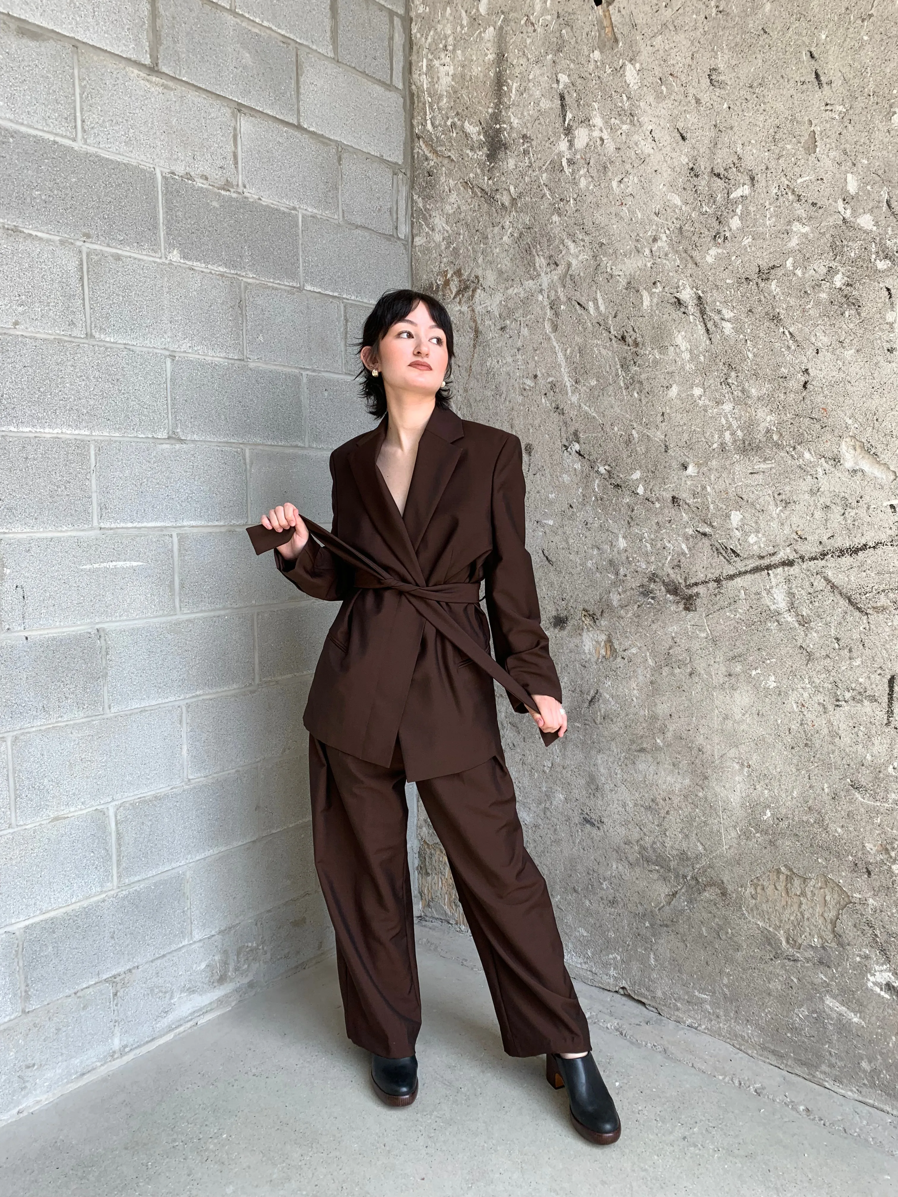 brown Acne Studios pants