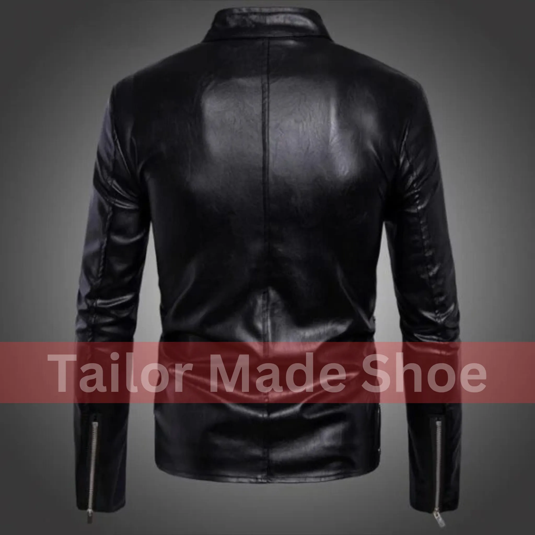 Buy New Handmade Men's Black Pure Leather Jacket, Men Black Biker Leather Jacket