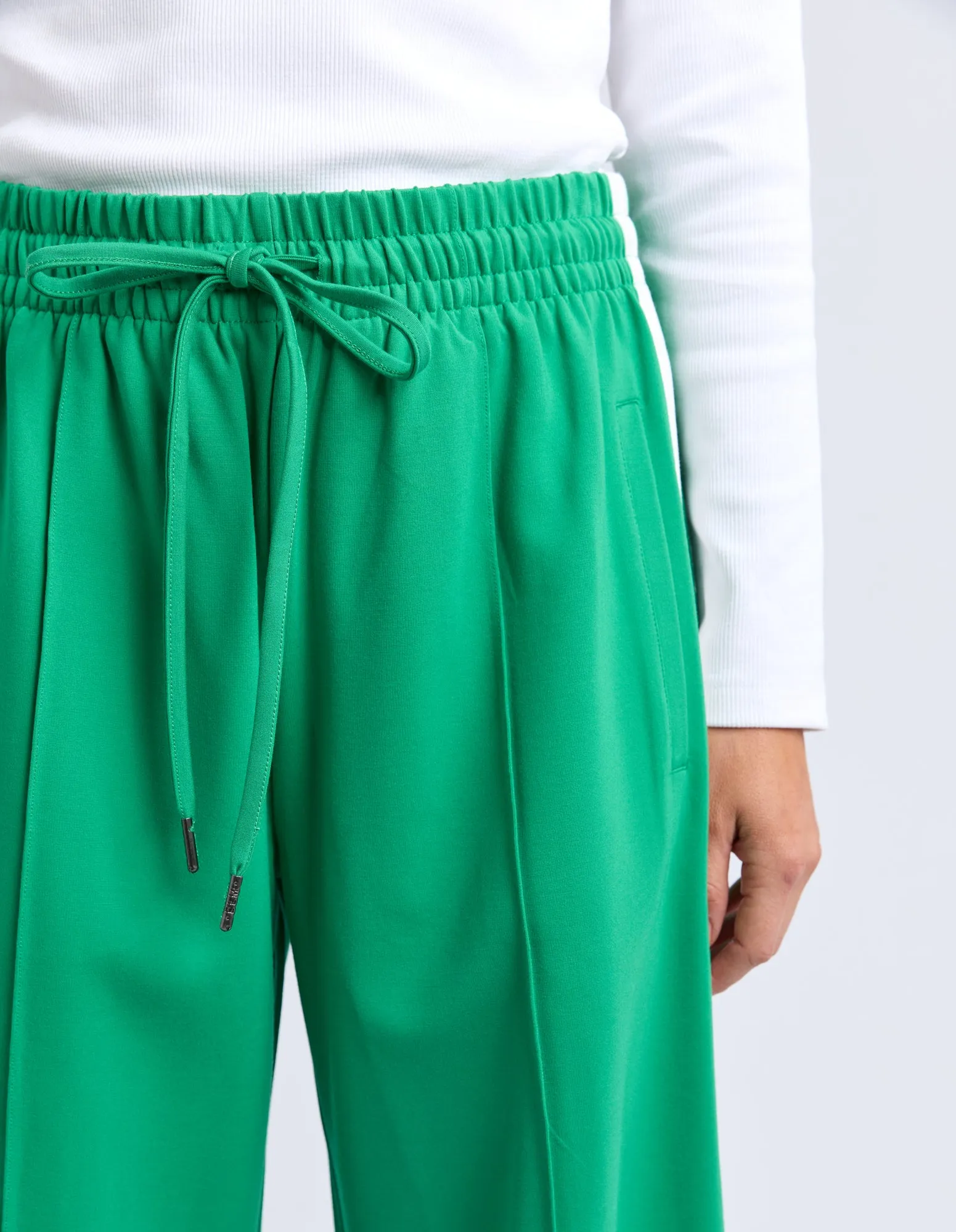 CARMEN WIDE LEG PANT || PINE GREEN