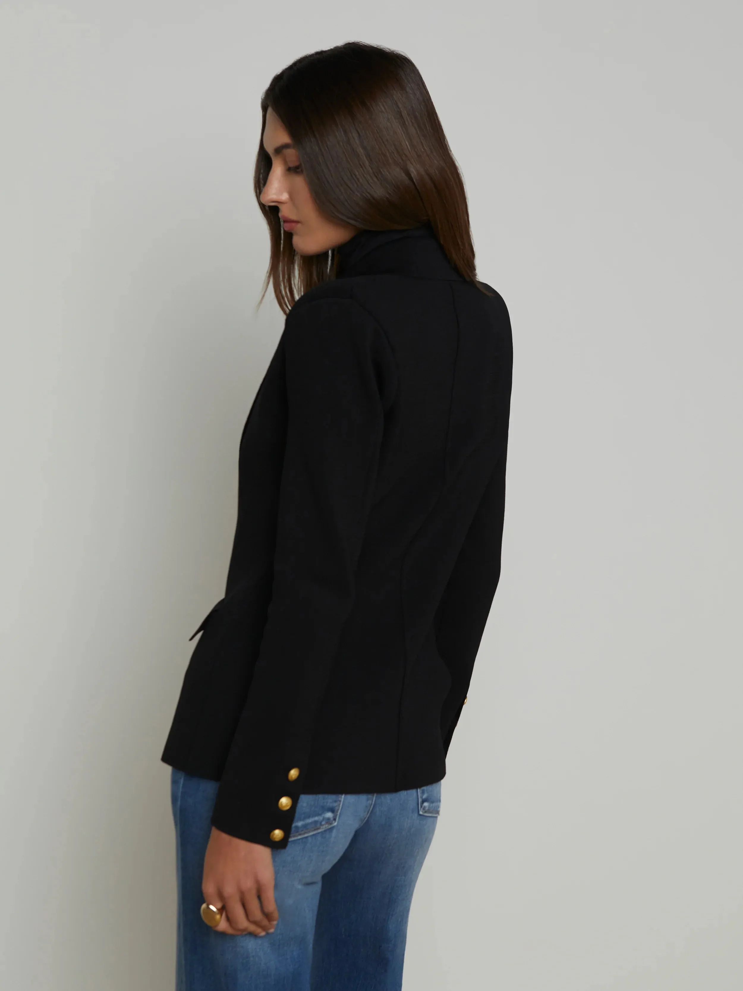Chamberlain Knit Blazer - Black Gold