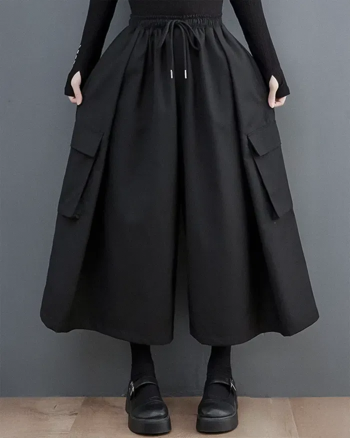 Chic Wide Leg Cargo Pants