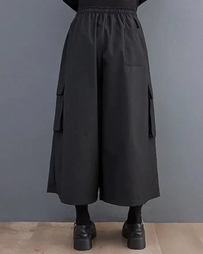 Chic Wide Leg Cargo Pants