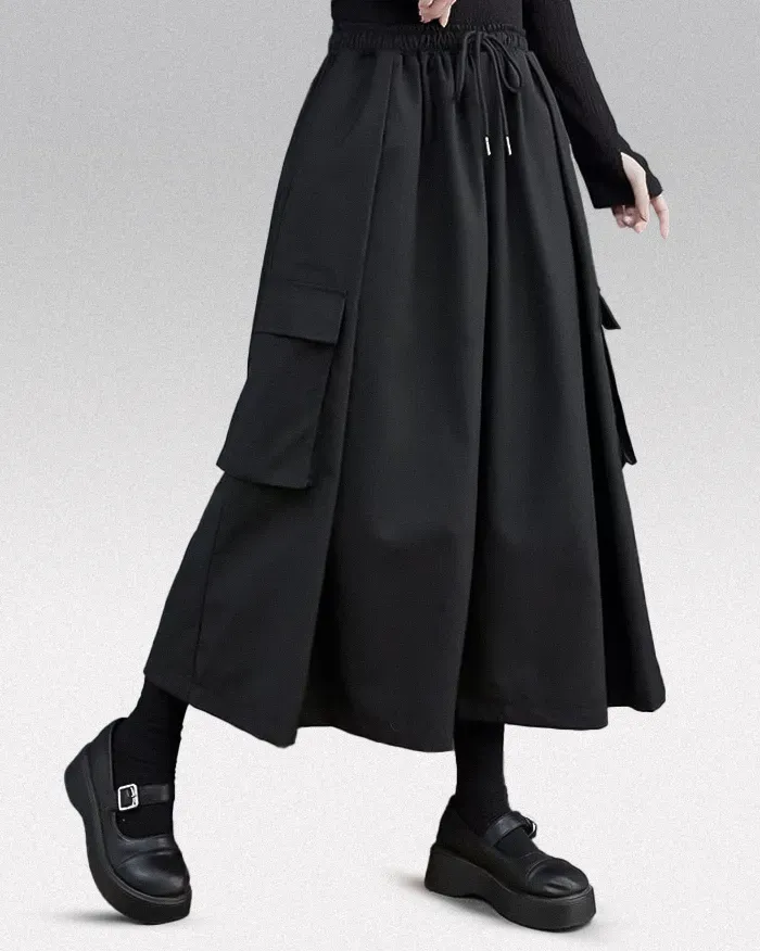Chic Wide Leg Cargo Pants