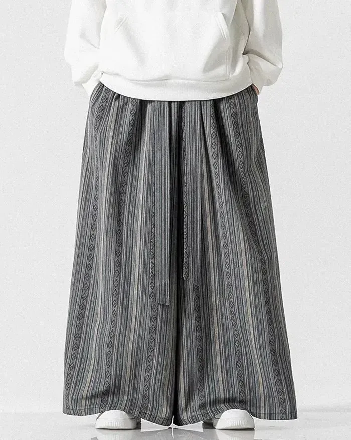 Chic Wide-Leg Japanese Trousers