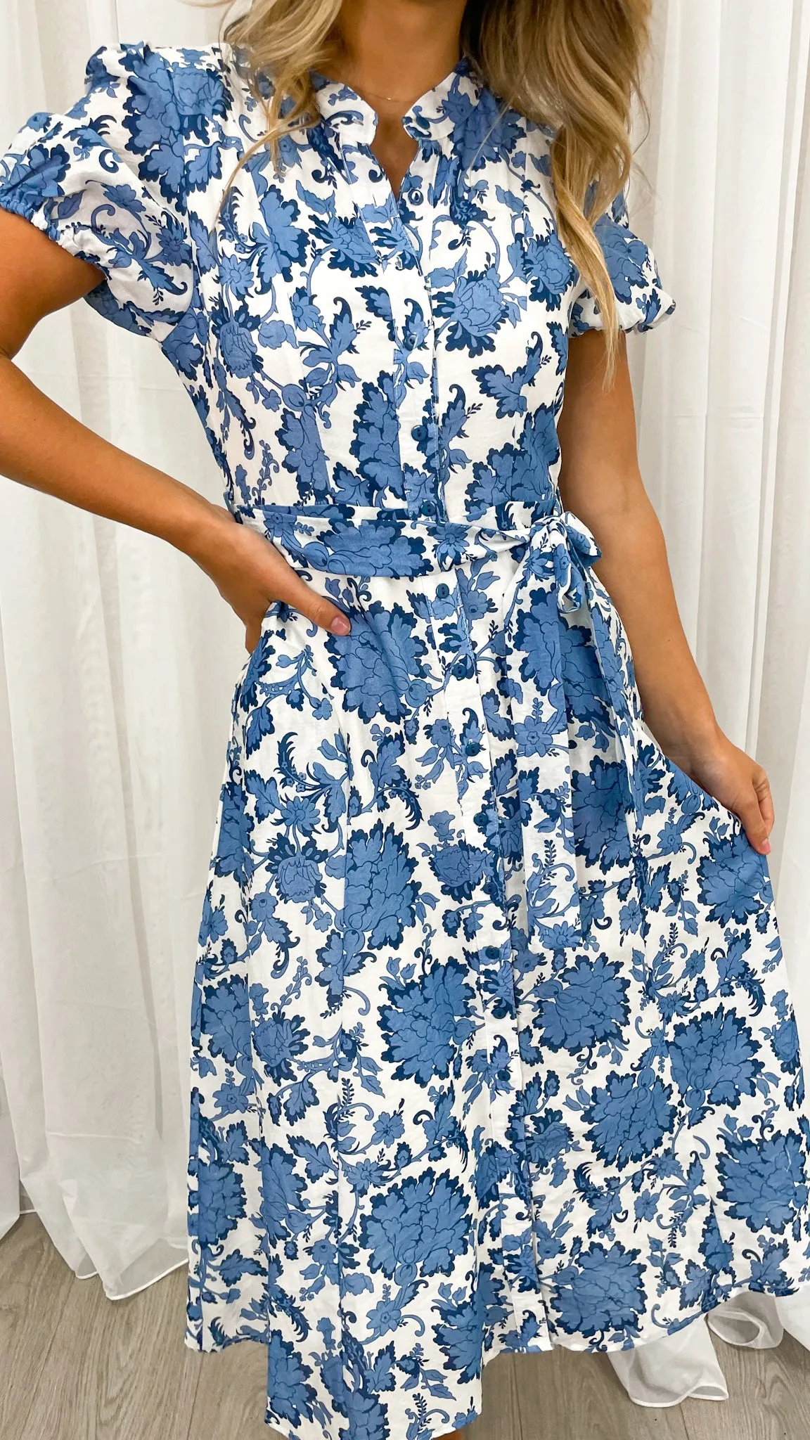 CHRISHEL DRESS - BLUE