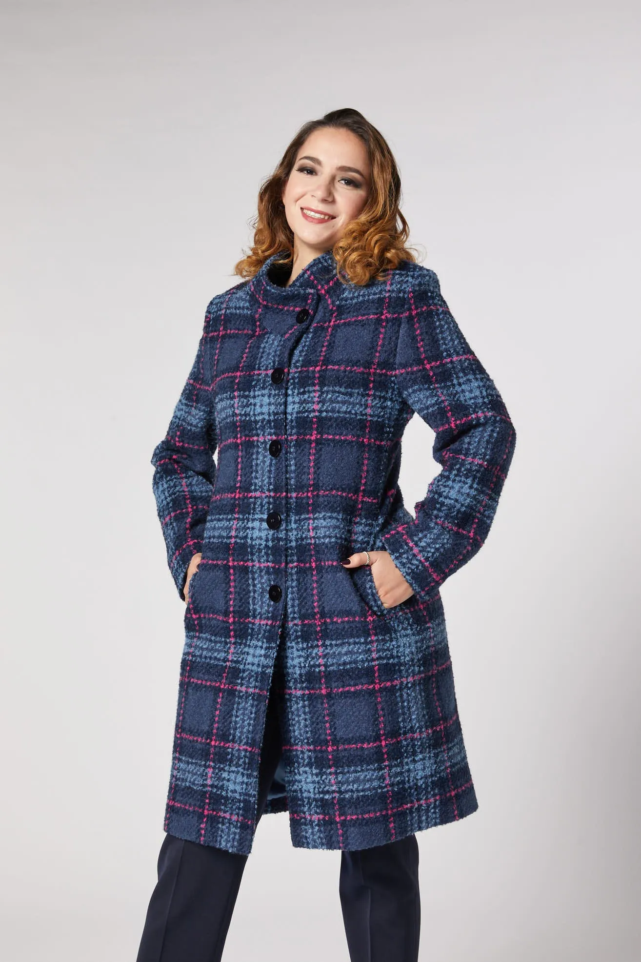 Christina Felix Wool Tweed Coat