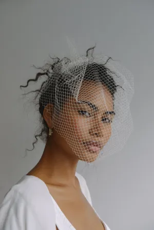 Cloud Birdcage Veil