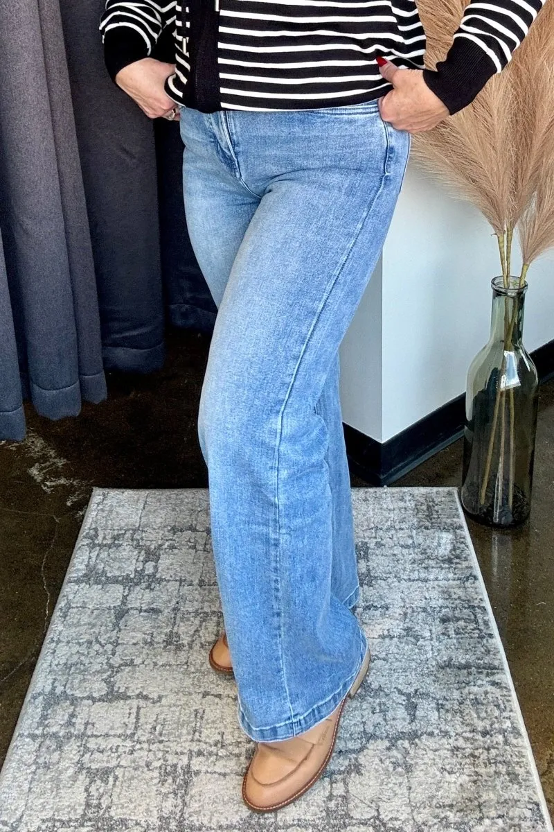 Comfort Everstretch Wide Leg Jeans