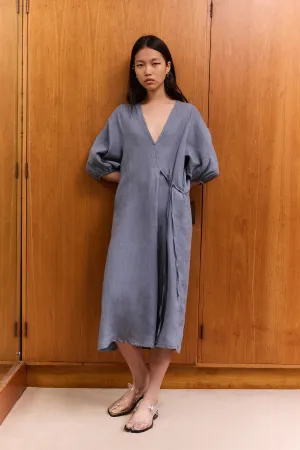 Crease Bind Dress - Air